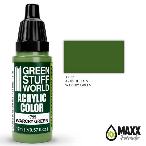 Green Stuff World Acrylic Color 17mL - Warcry Green