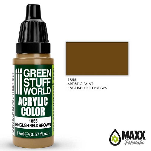 Green Stuff World Acrylic Color 17mL - English Field Brown