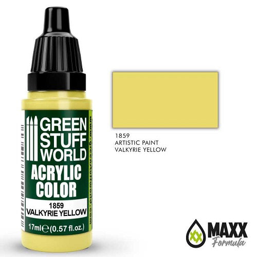 Green Stuff World Acrylic Color 17mL - Valyrie Yellow