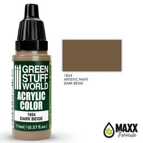 Green Stuff World Acrylic Color 17mL - Dark Beige