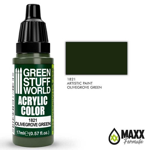 Green Stuff World Acrylic Color 17mL - Olivegrove Green