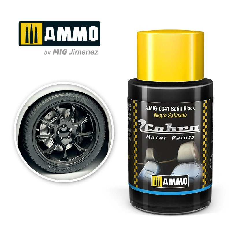 Cobra Motor Paint by AMMO - Satin Black