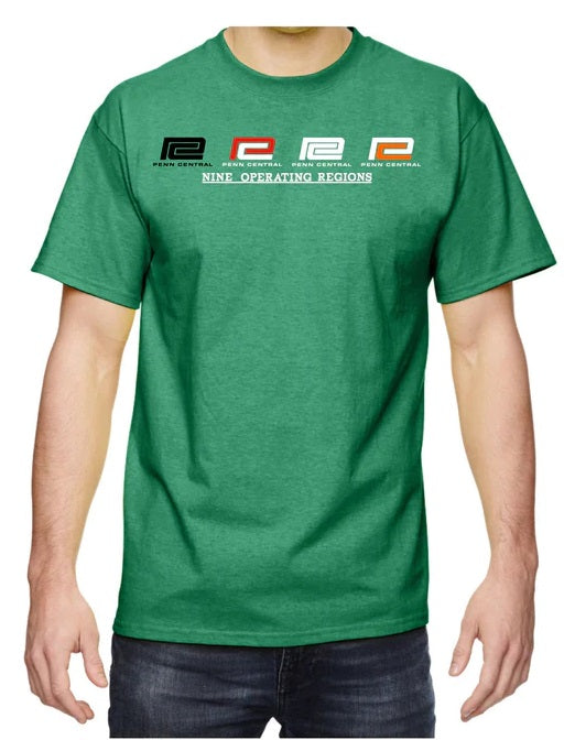 Penn Central 9 Regions with Divisions Logo Shirt