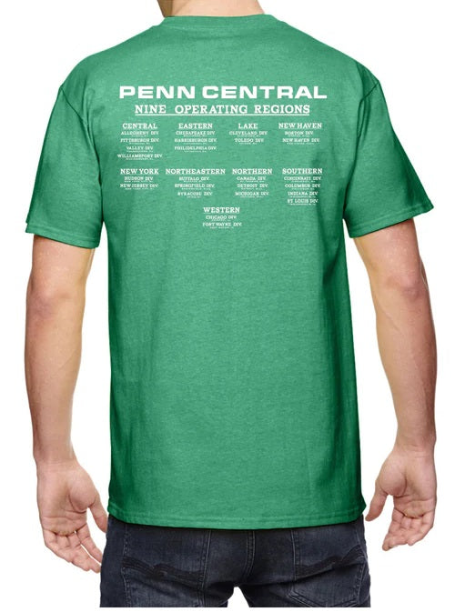 Penn Central 9 Regions with Divisions Logo Shirt