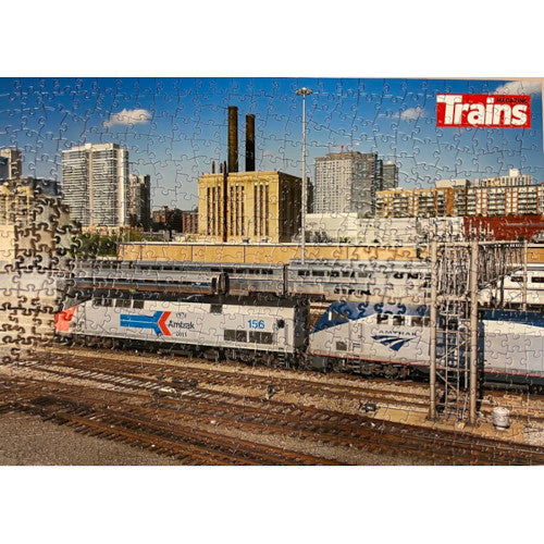 Amtrak Arriving at Chicago Puzzle