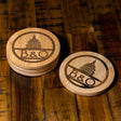 Baltimore & Ohio Bamboo Coaster Set