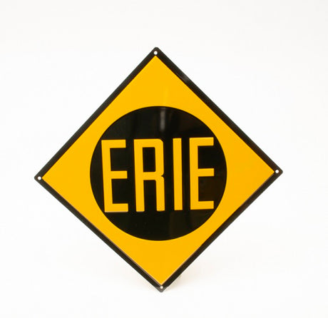 Erie Railroad Metal Sign