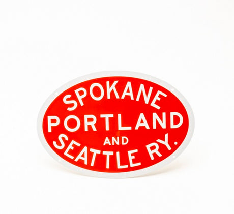 Spokane Portland and Seattle Railway Metal Sign