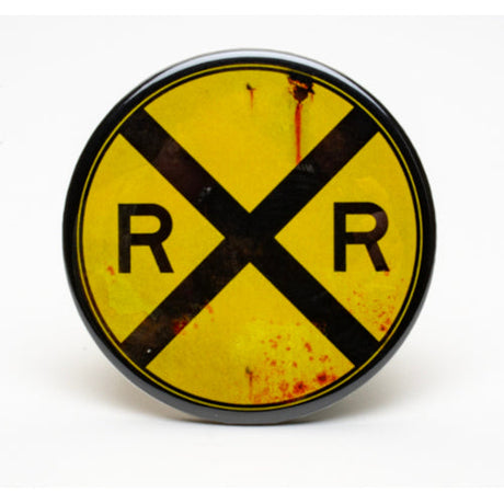 Weathered Railroad Crossing Magnet