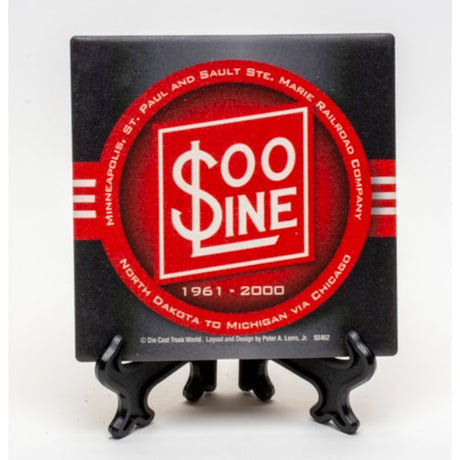 Soo Line Stone Coaster