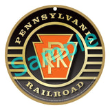 Pennsylvania Railroad Black Logo Wooden Sign