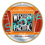 Western Pacific "Feather River Route" Wooden Sign