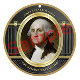Chesapeake & Ohio "The George Washington" Wooden Sign Drumhead design