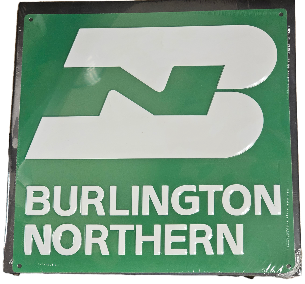 Burlington Northern Metal Sign