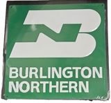 Burlington Northern Metal Sign