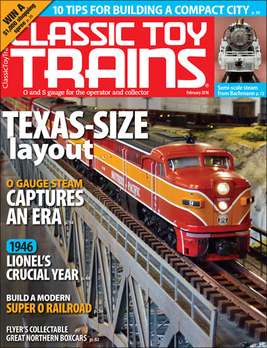 Classic Toy Trains February 2016