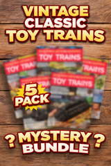 Mystery Classic Toy Trains Vintage Magazine Bundle 5 pack