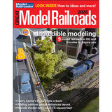Magazine cover of 'Great Model Railroads 2026' featuring model trains and scenery.