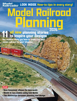 Model Railroad Planning magazine cover with model trains and landscape