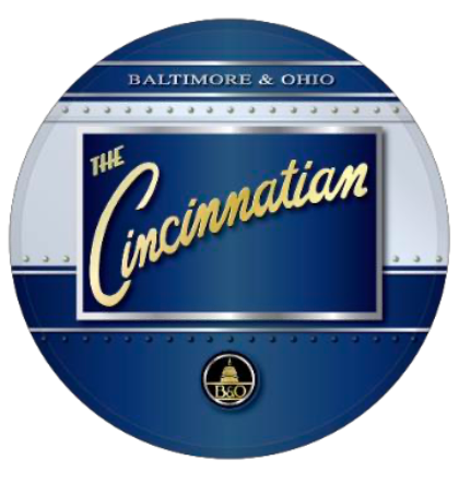Baltimore & Ohio "The Cincinnatian" Drumhead Magnet