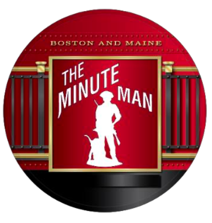 Boston & Maine "The Minute Man" Drumhead Magnet