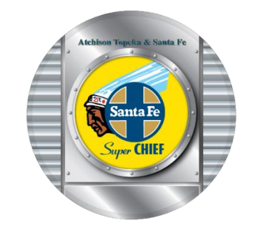 Santa Fe Super Chief Drumhead Magnet