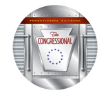 Pennsylvannia Railroad 'The Congressional' Drumhead Magnet
