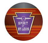 Pennsylvannia Railroad 'Spirit Of St. Louis' Drumhead Magnet
