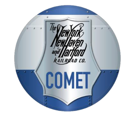 NewYork, New Haven, and Hartford Railroad 'Comet' Drumhead Magnet