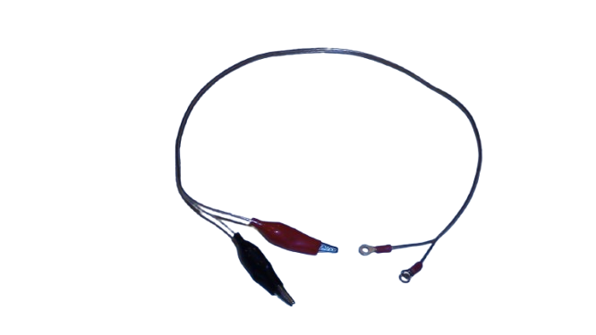 2' Connector Lead Set with Alligator Clips and Ring Connectors