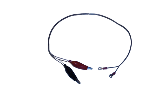 2' Connector Lead Set with Alligator Clips and Ring Connectors