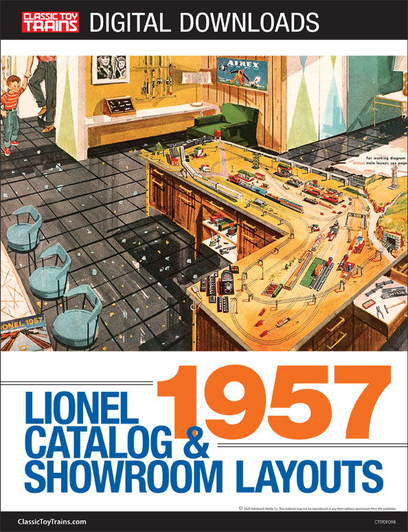 Lionel 1957 catalog layout on sale