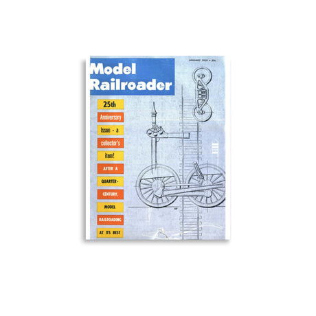 January 1959 Model Railroader 25th Anniversary Cover Print