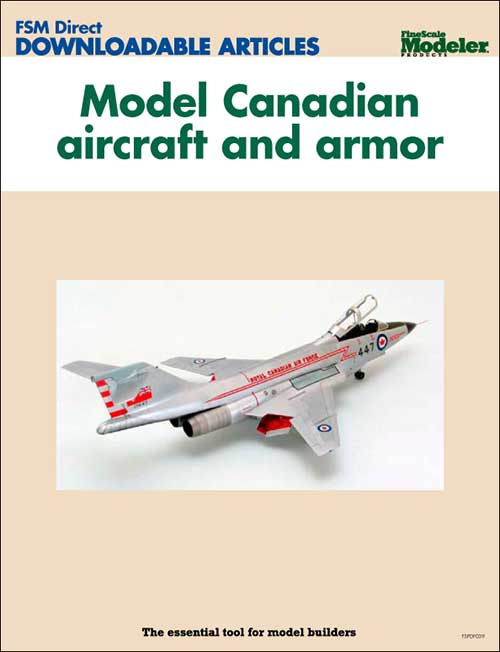 Model Canadian aircraft and armor