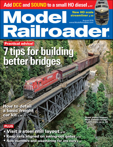 Model Railroader August 2016