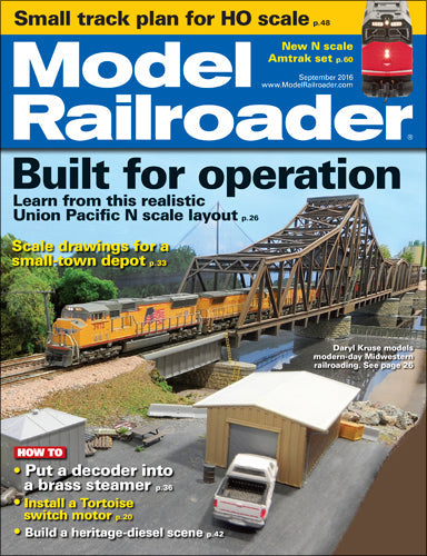 Model Railroader September 2016