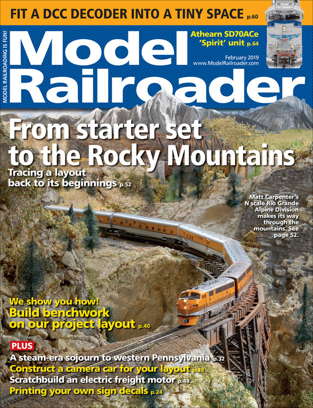 Model Railroader February 2019