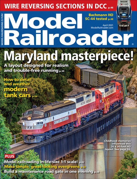 Model Railroader April 2021