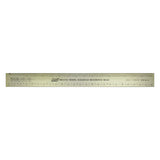 Model railroad reference ruler on a white background