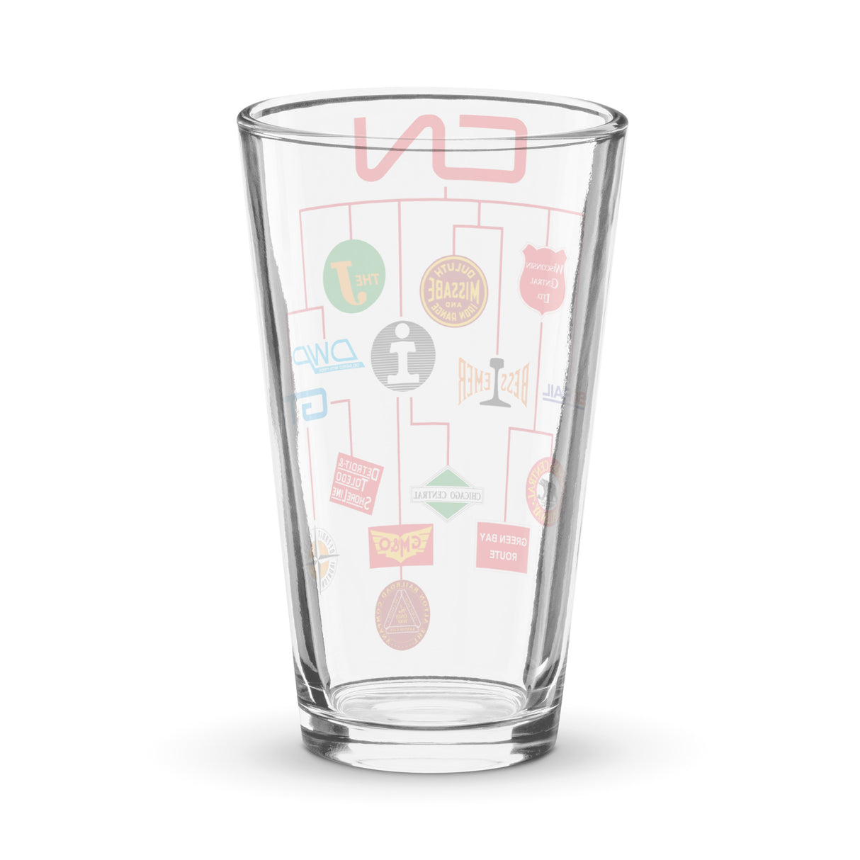 Canadian National Family Tree Pint Glass