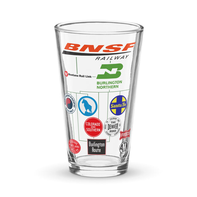 BNSF Family Tree Pint Glass