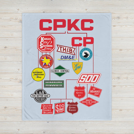 CPKC Family Tree Throw Blanket