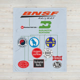 BNSF Family Tree Throw Blanket