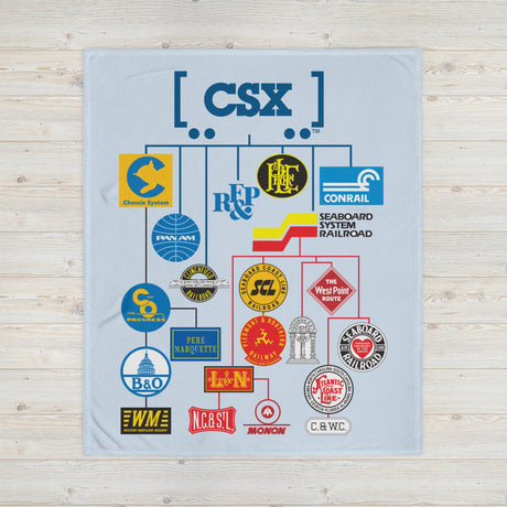 CSX Family Tree Throw Blanket