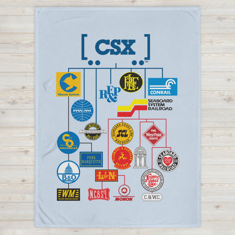 CSX Family Tree Throw Blanket