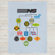 Norfolk Southern Family Tree Throw Blanket