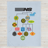 Norfolk Southern Family Tree Throw Blanket